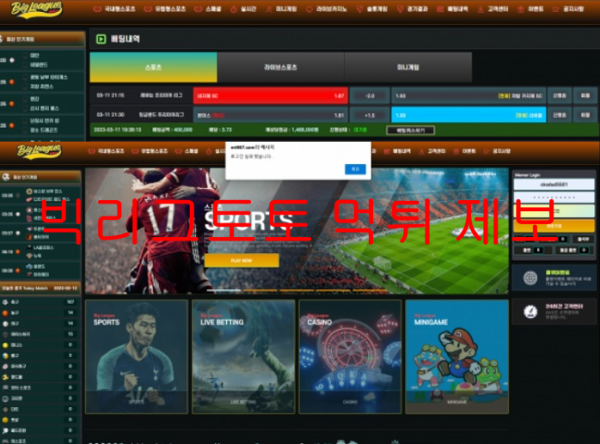 빅리그토토 먹튀 제보