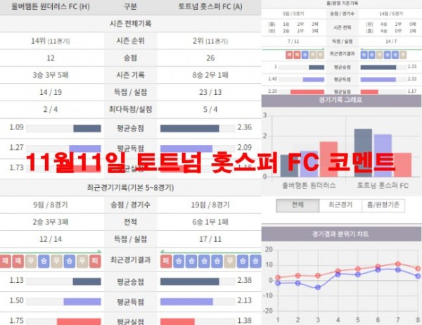 11월11일 토트넘 홋스퍼 FC 코멘트